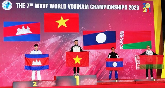 Vận động viên Quảng Nam giành HCV vovinam thế giới - Ảnh 1.