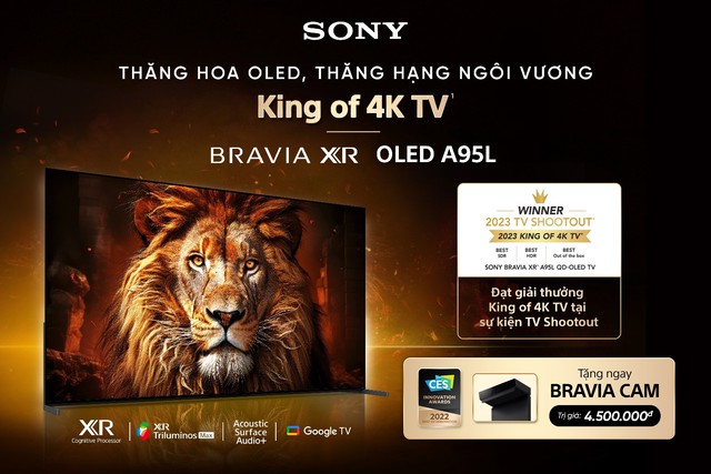 Sony BRAVIA XR OLED A95L chính thức có mặt tại Việt Nam - Ảnh 1.