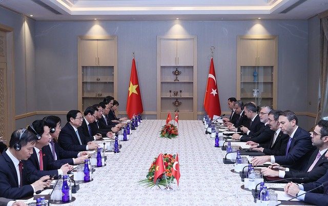 Phó tổng thống Thổ Nhĩ Kỳ chủ trì lễ đón Thủ tướng Phạm Minh Chính  - Ảnh 5.