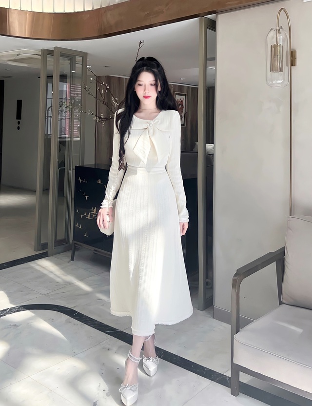 Váy Yếm Nữ Kèm Áo Tay Bồng Đầm Dự Tiệc Váy Cưới Phong Cách Tiểu Thư Hàn  Quốc Hai Màu Trắng, Xanh Thời Trang, Có Bigsize | Lazada.vn