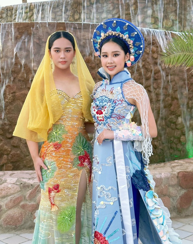 Diện 3 đầm của NTK Việt, Bella Vũ cuốn hút tại Miss Eco Teen 2023 - Ảnh 8.