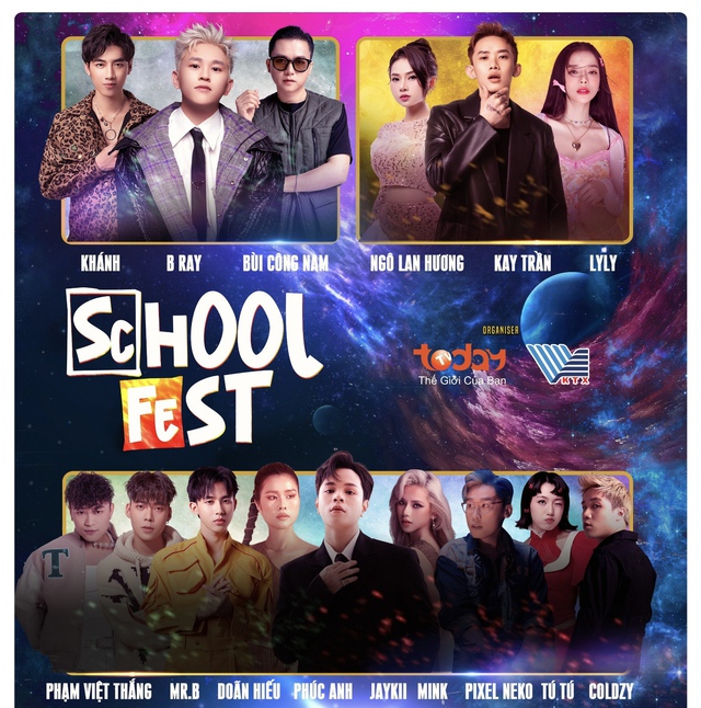 LyLy, Kay Trần, Bùi Công Nam, Jaykii, Doãn Hiếu… tham gia lễ hội âm nhạc 'School Fest'  - Ảnh 1.