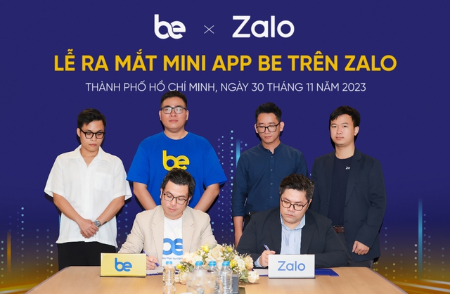 Đại diện Nền tảng đa dịch vụ Be và Zalo ký kết thỏa thuận hợp tác ra mắt Mini App Be trên Zalo