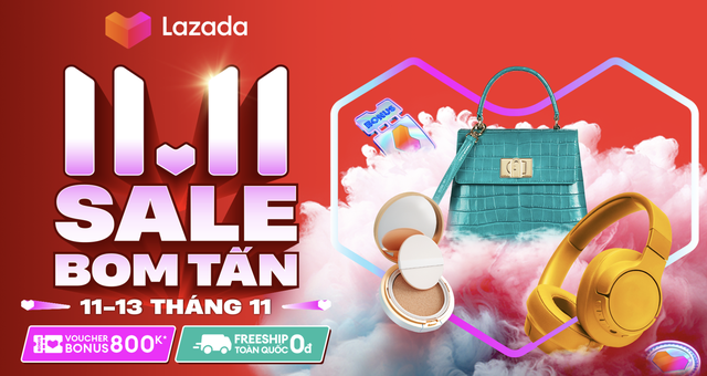 Lazada triển khai hoạt động mua sắm 11.11 với hàng loạt ưu đãi mới - Ảnh 1.