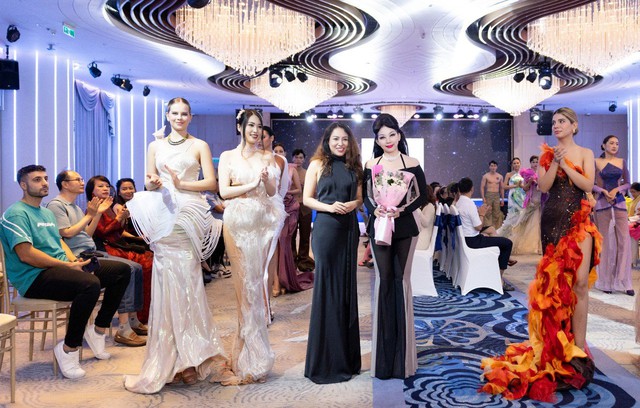 Những người mẫu quốc tế trình diễn BST của Quỳnh Paris trong đêm ghi hình tuyển chọn NTK trẻ cho Paris Paris Fashion Week Những người mẫu quốc tế trình diễn BST của Quỳnh Paris trong đêm ghi hình tuyển chọn NTK trẻ cho Paris Paris Fashion Week
