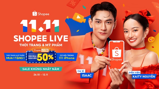 Shopee triển khai hoạt động mua sắm giảm giá 11.1 thông qua chuỗi livestream - Ảnh 1.