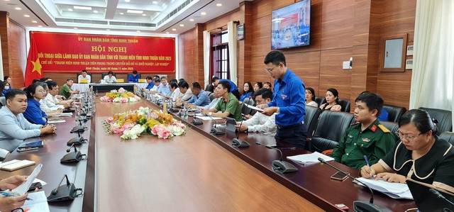 UBND tỉnh Ninh Thuận đối thoại với thanh niên - Ảnh 3. UBND tỉnh Ninh Thuận đối thoại với thanh niên - Ảnh 3.