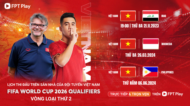 Lịch thi đấu và trực tiếp của đội tuyển Việt Nam tại vòng loại World Cup 2026 - Ảnh 1.