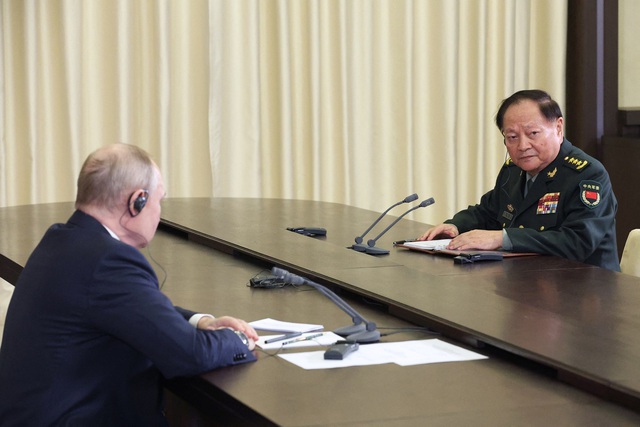 Tổng thống Putin gặp Phó chủ tịch Quân ủy trung ương Trung Quốc, ra tuyên bố - Ảnh 1.
