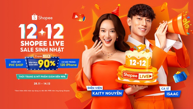 Hàng loạt ưu đãi hấp dẫn đổ bộ 12.12 Shopee Live Sale Sinh Nhật hôm nay - Ảnh 1.