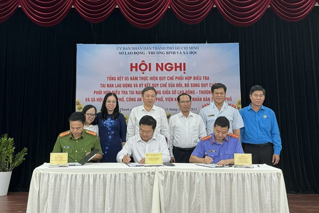 TP.HCM ký quy chế mới về phối hợp điều tra tai nạn lao động - Ảnh 4. TP.HCM ký quy chế mới về phối hợp điều tra tai nạn lao động - Ảnh 4.