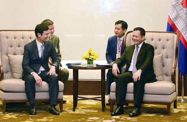 Thủ tướng Campuchia Hun Manet tiếp anh Bùi Quang Huy, Bí thư T.Ư Đoàn - Ảnh 1.