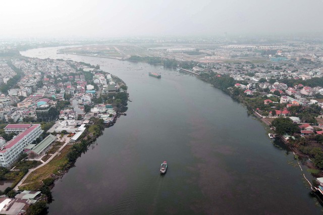Sông Sài Gòn đoạn chảy qua quận Bình Thành, TP.HCM