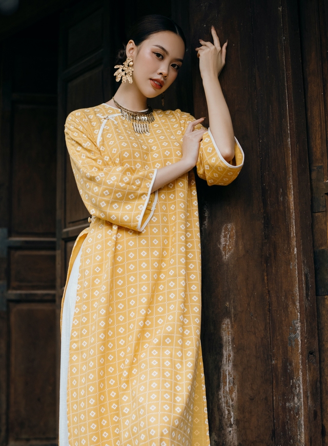 Áo dài linen - Ảnh 2.