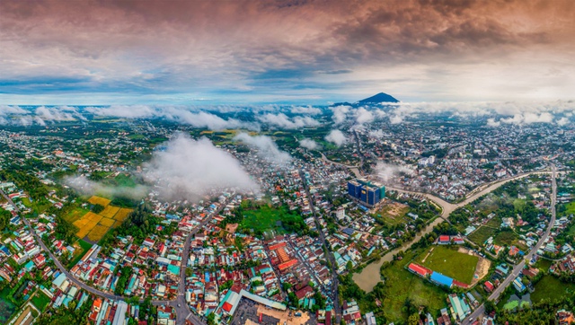 Toàn cảnh TP.Tây Ninh từ trên cao