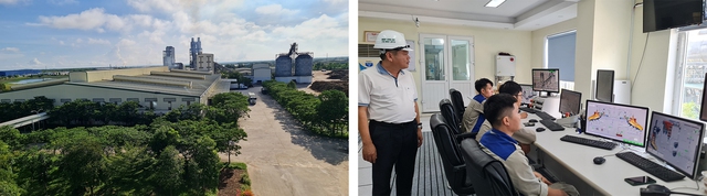 Nhà máy 2 của Công ty CP gỗ MDF VRG Quảng Trị (tại khu công nghiệp Quán Ngang, H.Gio Linh, Quảng Trị) vận hành hoàn toàn tự động  Ảnh: ĐÌNH NGUYÊN