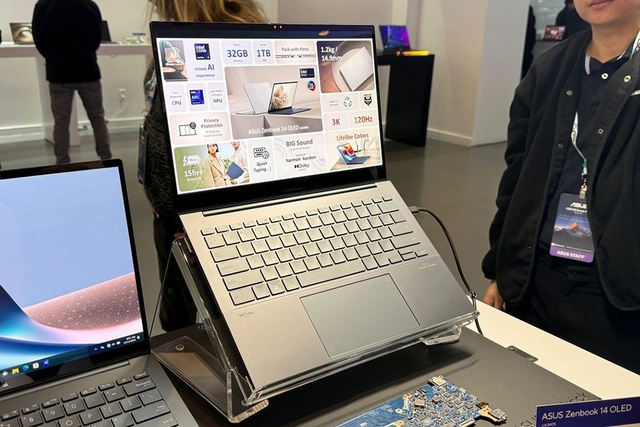 Asus giới thiệu laptop OLED ZenBook 14 với CPU Intel Core Ultra - Ảnh 1. Asus giới thiệu laptop OLED ZenBook 14 với CPU Intel Core Ultra - Ảnh 1.