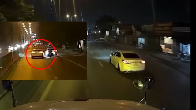 Bị xe máy lấn làn, tài xế ô tô tạt đầu gây tai nạn... rồi bỏ chạy - Ảnh 2. Bị xe máy lấn làn, tài xế ô tô tạt đầu gây tai nạn... rồi bỏ chạy - Ảnh 2.
