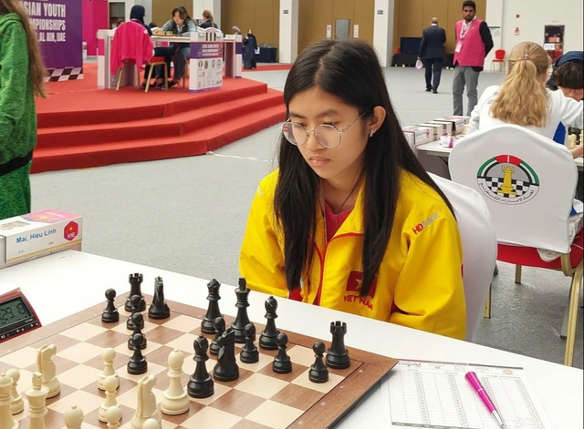 Con gái cựu cua rơ số 1 Việt Nam xuất sắc đoạt HCV cờ vua châu Á - Ảnh 1.