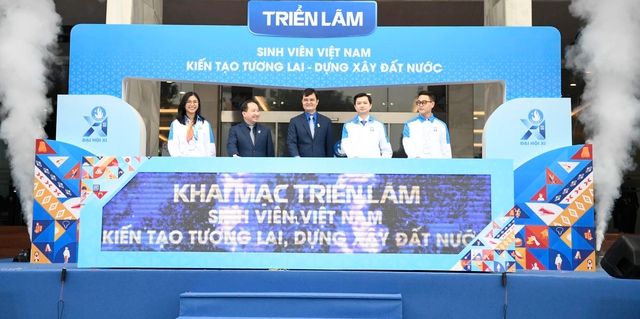 Ấn tượng với 'bức tường số' tại Đại hội Hội Sinh viên Việt Nam lần thứ XI - Ảnh 1.