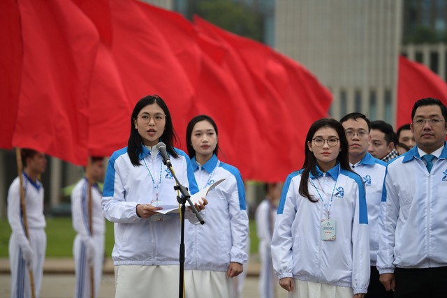 Phiên trọng thể Đại hội đại biểu toàn quốc Hội Sinh viên Việt Nam lần thứ XI - Ảnh 6.