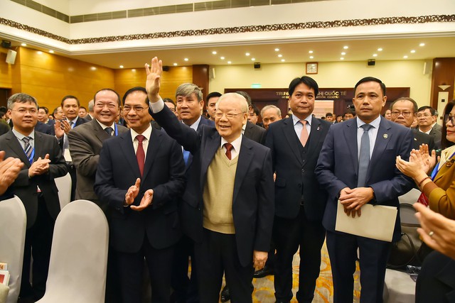 Tổng Bí thư Nguyễn Phú Trọng đến dự khai mạc Hội nghị Ngoại giao lần thứ 32 - Ảnh 2.