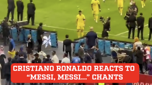 Phản ứng của Cristiano Ronaldo khi Al Nassr thua trận, CĐV réo gọi ‘Messi, Messi, Messi’ - Ảnh 2.