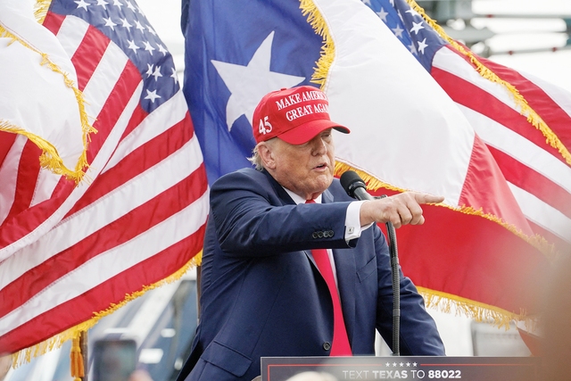 Ông Trump trong một sự  kiện gần đây tại Texas (Mỹ) Ảnh: Reuters