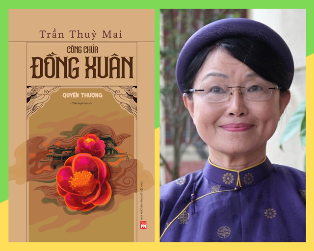 Bộ tiểu thuyết lịch sử 'Công chúa Đồng Xuân' của nhà văn Trần Thùy Mai. Ảnh NXB và Phan Thanh