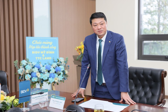 Ông Lê Ngọc Lâm - Tổng Giám đốc Ngân hàng BIDV mong muốn 2 bên sẽ tăng cường thêm mối quan hệ hợp tác