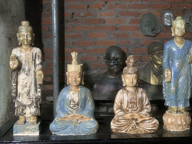 Trưng bày mở tượng Phật của Hà Minh Tuấn- Ảnh 1.