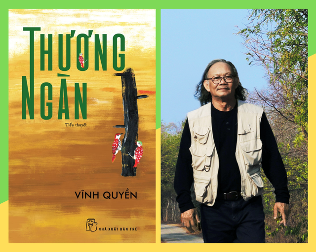 Tiểu thuyết sinh thái 'Thương ngàn' của nhà văn Vĩnh Quyền. Ảnh NXB và Phan Văn Phú