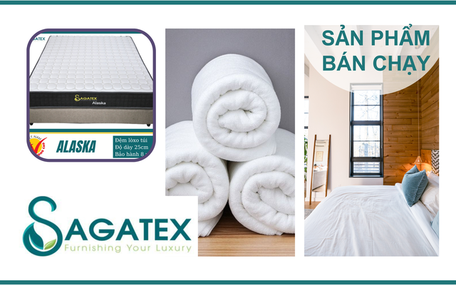 Các sản phẩm bán chạy của Sagatex). ẢNH: Sagatex chung cấp.