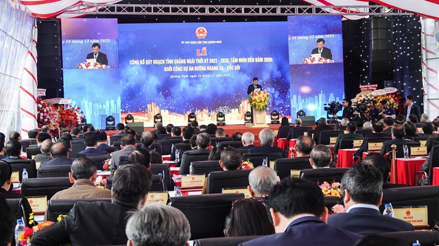 Chủ tịch nước Võ Văn Thưởng dự lễ công bố quy hoạch tỉnh Quảng Ngãi- Ảnh 1.