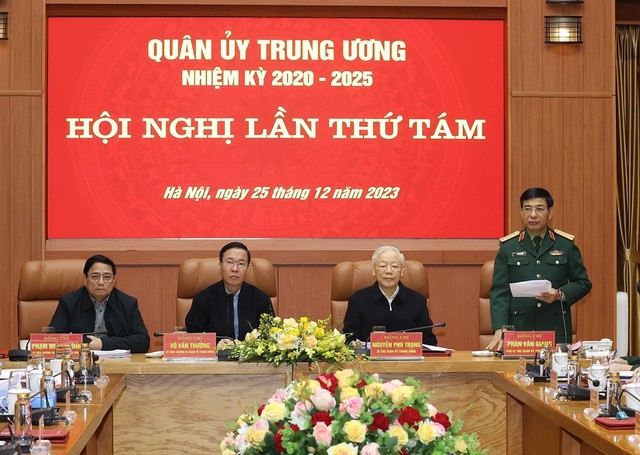 Tổng Bí thư Nguyễn Phú Trọng chủ trì Hội nghị Quân ủy T.Ư lần thứ 8- Ảnh 5.