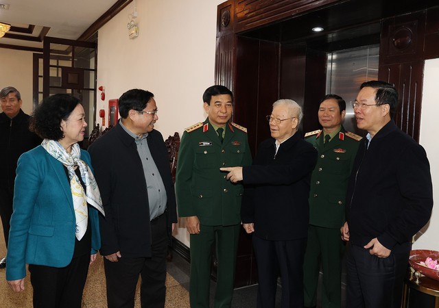 Tổng Bí thư Nguyễn Phú Trọng chủ trì Hội nghị Quân ủy T.Ư lần thứ 8- Ảnh 4.