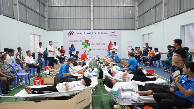 Chương trình hiến máu nhân đạo diễn ra tại Công ty Nhiệt điện Phú Mỹ