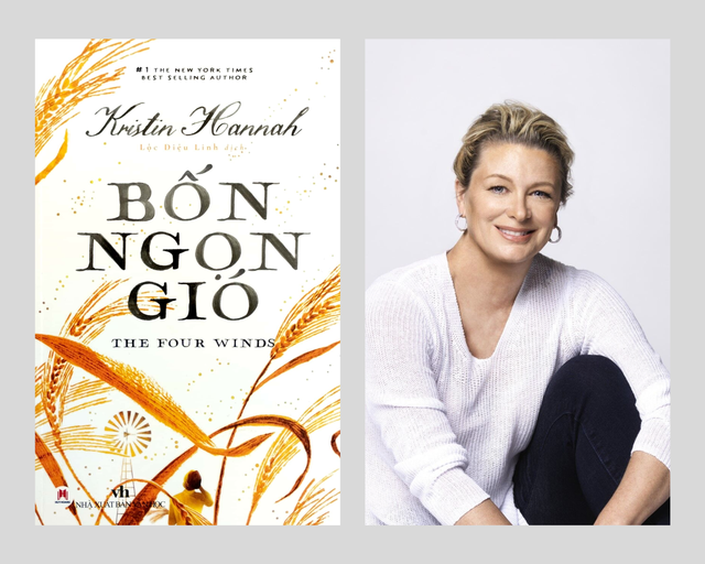 Tiểu thuyết 'Bón ngọn gió' của nhà văn Kristin Hannah. Ảnh NXB và Amazon Tiểu thuyết 'Bón ngọn gió' của nhà văn Kristin Hannah. Ảnh NXB và Amazon