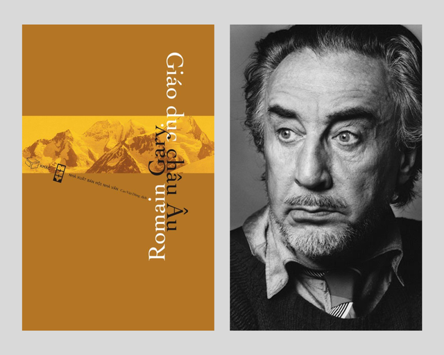 Tiểu thuyết 'Giáo dục châu Âu' của nhà văn Romain Gary. Ảnh NXB và The New York Times