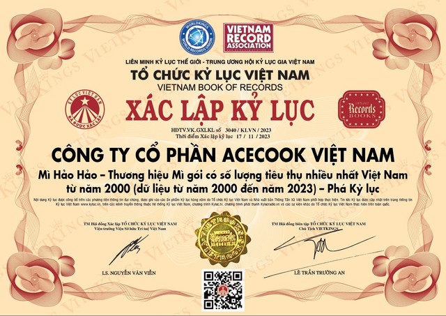 Mì Hảo Hảo thuộc Top 10 Thương hiệu tốt nhất Việt Nam năm 2023- Ảnh 1.