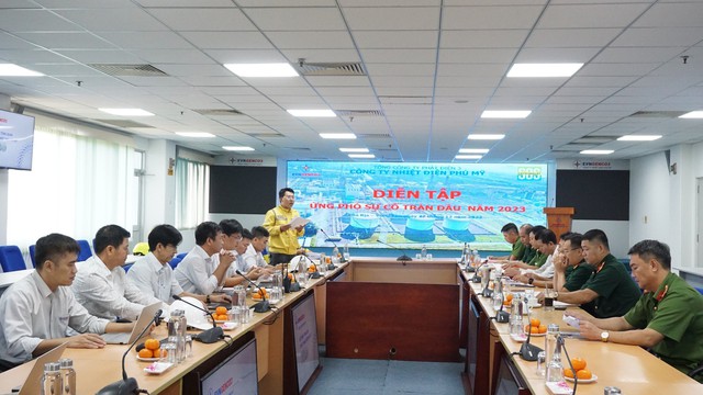 Công ty nhiệt điện Phú Mỹ diễn tập ứng phó sự cố tràn dầu- Ảnh 1. Công ty nhiệt điện Phú Mỹ diễn tập ứng phó sự cố tràn dầu- Ảnh 1.