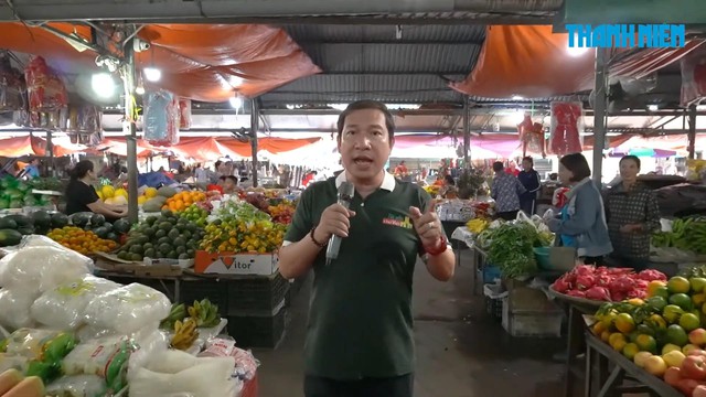 Quang Thắng đi chợ xã Hồng Thái Đông tìm trái cây đặc sản- Ảnh 1.