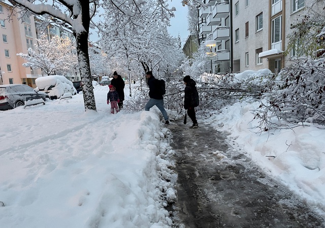 Tuyết rơi dày đầu mùa ảnh hưởng khắp châu Âu - Ảnh 3.