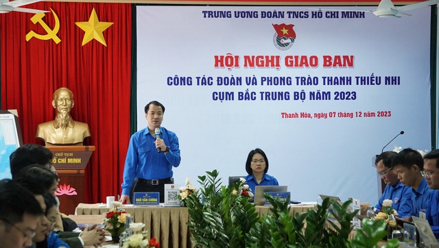 Giao ban công tác Đoàn và phong trào thanh thiếu nhi cụm bắc Trung bộ - Ảnh 1. Giao ban công tác Đoàn và phong trào thanh thiếu nhi cụm bắc Trung bộ - Ảnh 1.