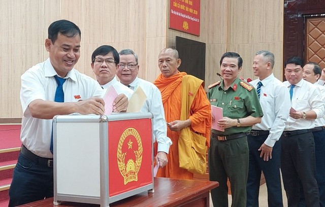 Chủ tịch HĐND tỉnh Kiên Giang Mai Văn Huỳnh có phiếu tín nhiệm cao cao nhất - Ảnh 1.