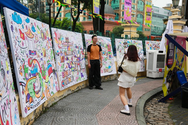 Saigon Urban Street Fest mang hơi thở nghệ thuật đường phố phả vào Sài Gòn đương đại - Ảnh 3.