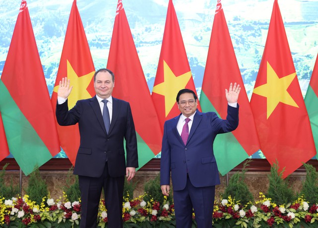 Thủ tướng Phạm Minh Chính chủ trì hội đàm Thủ tướng Belarus - Ảnh 5.