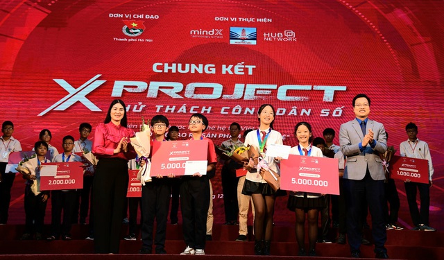 Hai nhóm học sinh đoạt giải nhất cuộc thi Thử thách công dân số năm 2023 - Ảnh 1.