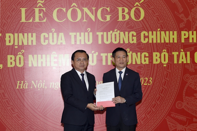 Bộ Tài chính chính thức có tân thứ trưởng - Ảnh 1. Bộ Tài chính chính thức có tân thứ trưởng - Ảnh 1.