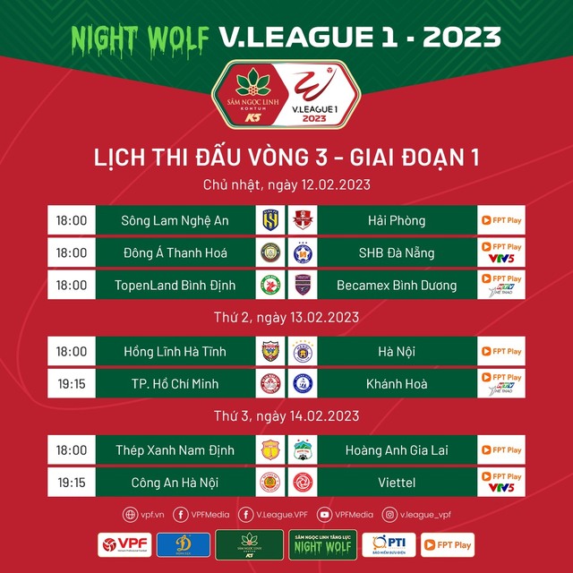 Lịch thi đấu và trực tiếp vòng 3 V-League 2023: 'Nóng' ở sân Hàng Đẫy, Thiên Trường - Ảnh 5.